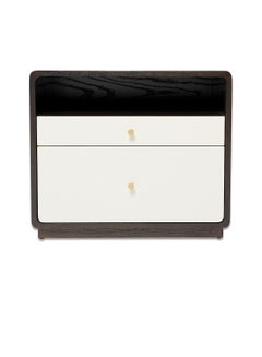 اشتري Bedside Table Luxurious - Wood Nightstand Comdina - Bedroom Furniture Dark Brown 600 x 500 x 600mm في الامارات