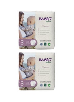 Buy Eco-Friendly Diapers, Value Pack, Size 3, 4-8Kg, Pack of 2x29, 58 Count in UAE