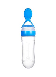 Buy Ultra-Soft Silicone Baby Light Weight Food Dispensing Bottle With Spoon in Saudi Arabia