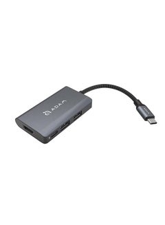 Buy CASA A01m USB 3.1,Type-C Classic & HDMI 4 in 1 Hub - Grey/Black in UAE