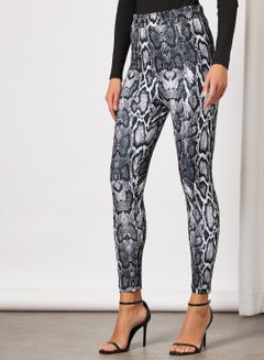 Buy Snake Print Leggings Multicolour in Saudi Arabia