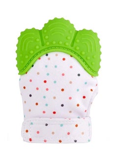 Buy Baby Silicone Mitten For Self-Soothing Pain Relief And Teething Glove - Green in Saudi Arabia