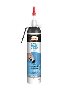 اشتري Sanitary Antimould Pressure Pack For Indoor Sealing ideal For Bathroom And kitchen Waterproof And Mould Resistant Easy To Use Sealant White 200ml في الامارات