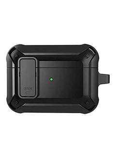 Buy For Airpods Pro Case Soft Tpu Pc Armor With Lock Cases Shockproof Tpu Cover For Apple Airpods Pro Black in Egypt