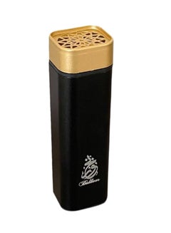 Buy Portable Bakhoor Incense Burner Black/Gold 13x3.5x3cm in UAE