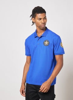 Buy Woven Badge Polo Vallarta Blue in UAE