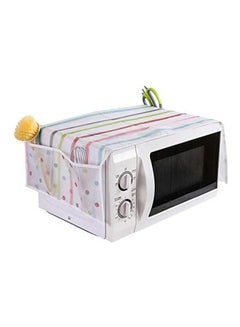 Buy Microwave Oven Cover Dustproof Storage Bag Waterproof Double Pocket Organizer Holder Kitchen Gadgets Tool Multicolour in Egypt