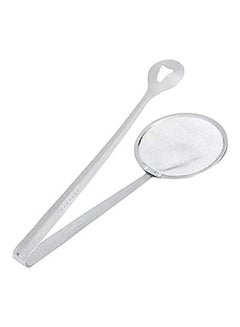 Buy Icome Food Clip Fryer Strainer Silver 29.7 x 10.3 x 3.7cm in Egypt