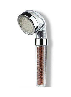 اشتري Spa Shower Filter With Led Colors Changing Shower Head Silver 21.8 x 12 x 5.6cm في مصر