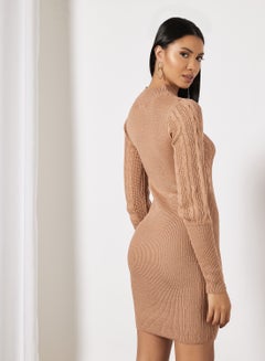 BRAVE SOUL Cable Knit Jumper Dress 