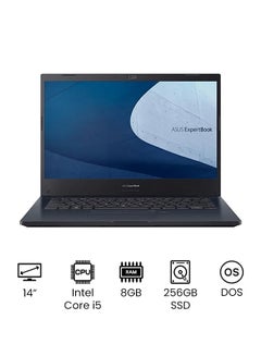 Buy Expertbook P2451FA-EB3151 Laptop With 14-Inch FHD Display, Core i5 Processor/8GB RAM/256GB SSD M.2/DOS(Without Windows)/Intel UHD Graphics Card English/Arabic Black in Saudi Arabia