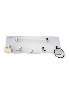 اشتري Bathroom Accessories Set 2 Gold في مصر