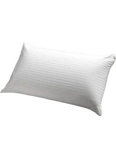 اشتري 300 TC - Cotton Pillow Cover 2Pcs Set, 1 cm Satin Stripe combination White في مصر