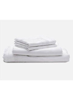 Buy Single Cotton Bed Sheet cotton White in Egypt