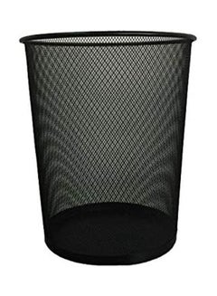 اشتري Partner Metal Mesh Waste Bin Round Large Black في مصر