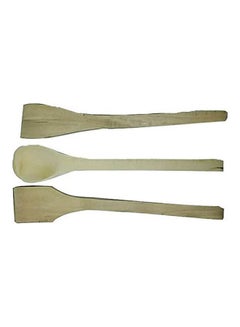 اشتري Wooden Spoons 3 Pieces Beige في مصر