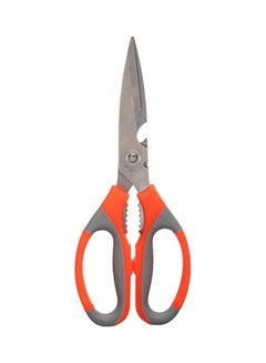 Buy Stainless Steel Kitchen Scissors Orange-Grey in Egypt