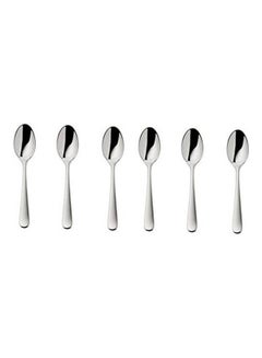 Buy Stainless Steel Teaspoons Set 6 Pcs Silver in Egypt