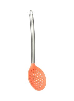 Buy Silicone Slotted Ladle With Stainless Steel Handle Orange in Egypt