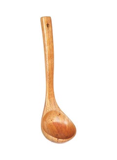 Buy Wooden Cooking Ladle Spoon Beige in Egypt