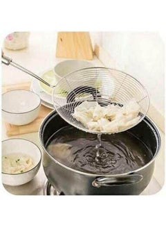 اشتري Oil And Potato Stainless Steel Strainer Silver في مصر