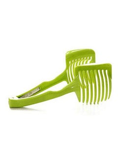 اشتري Tomato Slicer And Fruits Cutter Stand Kitchen Tool Green في مصر