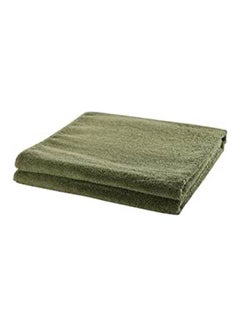 Buy Face Towel Solid Color Green 40x30cm in Egypt