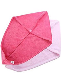 Buy 2Pcs/Set Bathroom Super Absorbent Quick Drying Microfiber Bath Towel Pink in Egypt
