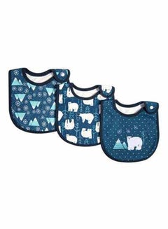 Buy 3-Piece Printed Cotton Bibs in UAE