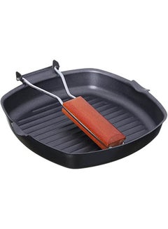 Buy Square Grill Pan 20 Cm Black 20cm in Egypt