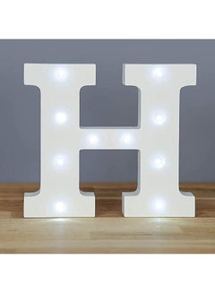 Buy Alphabet Led Light - H Letter White in Egypt