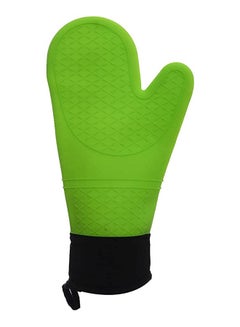 Buy Heat Resistant And Water Proof Silicon Gloves Large Green in Egypt