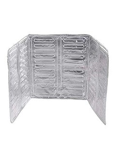 اشتري Kitchen Oil Aluminium Foil Plate Gas Stove Oil Splatter Screens Silver 84*32.5سم في مصر