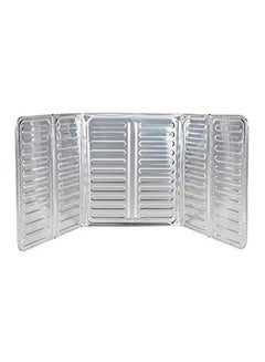 اشتري Kitchen Oil Baffle Plate Isolate Oil Plate Oil Splashing Holder Tools Silver في مصر