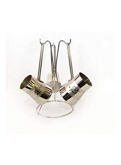 اشتري Lines Stainless Steel Coffee Pot Set Of 4 Silver في مصر