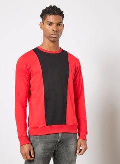 Buy Cut And Sew Sweatshirt Red in UAE