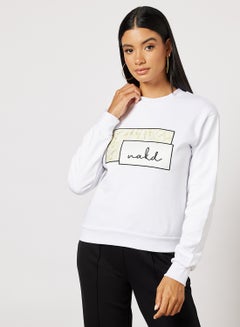 Buy Graphic Sweatshirt White in UAE