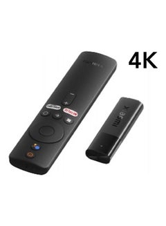 اشتري جهاز بث Mi TV Stick 4K فائق الدقة، Android TV 11 مع مساعد Google الصوتي وجهاز التحكم عن بعد ومشغل الوسائط المتدفقة باللون الأسود أسود في الامارات
