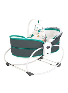 Buy 5-In-1 Multifunctional Baby Portable Rocker And Bassinet Cradle Bed Newborn To Toddler With Canopy in Saudi Arabia