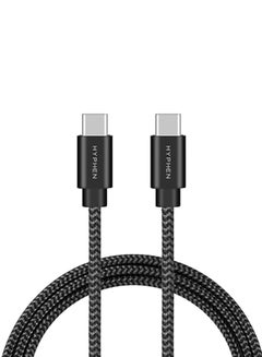 Buy Type C to Type C Fast Charging Cable 60W - 2m Black in Saudi Arabia