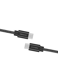 Buy Type C to Type C Fast Charging Cable 60W - 1m Black in UAE