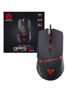 Buy FANTECH CRYPTO VX7 Gaming Mouse | Optical Sensor 8,000 DPI | 6 Programmable Buttons | 10 Million Clicks Lifetime | SOFTWARE SUPPORT in Egypt