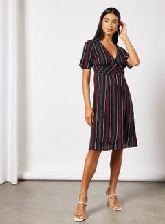 Buy Short Sleeve Midi Dress Multi in Egypt