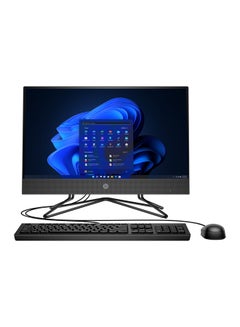 Buy AIO 200G4 All-in-One PC Bundle With 21.5-Inch Non-Touch Display/Intel Core i3-10110U Processor/8GB DDR4 RAM/256GB SSD/LED Intel UHD Graphics/FreeDOS English Black in Saudi Arabia