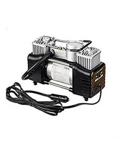 Buy 12V Dc 150 Psi Metal Mini Car Air Compressor With Two Cylinders Works With Cigarette Lighter Socket in Egypt