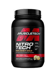 اشتري Nitro Tech Whey Gold Protein - French Vanilla Crème - 907 Gram في السعودية