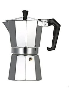 اشتري 9-Cup Aluminum Espresso Percolator Coffee Stovetop Maker Mocha Pot Silver في مصر