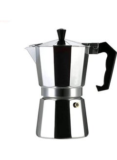 Buy 12-Cup Aluminum Espresso Percolator Coffee Stovetop Maker Mocha Pot For Use On Gas Or Electric Stove Silver in Egypt