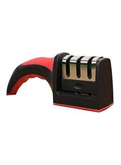 Buy 3 Stage Manual Stainless Steel Knife Sharpener Kitchen Whetstone For Sharpening Knives Serrated Knives And Straight- Black in Egypt