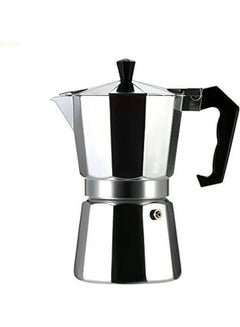 Buy 3-Cup Aluminum Espresso Percolator Coffee Stovetop Maker Mocha Pot Silver in Egypt